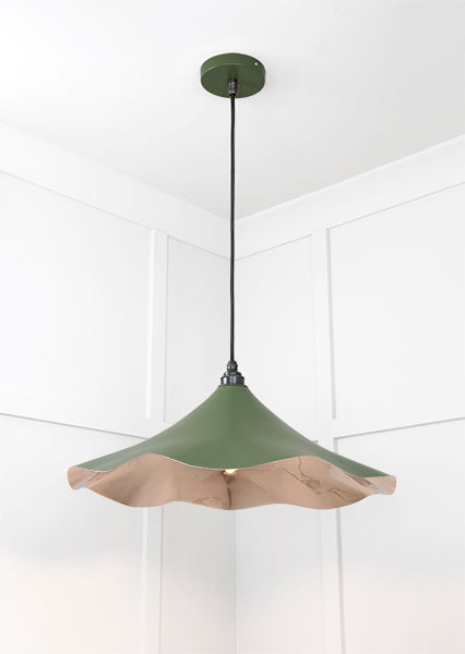 Smooth Nickel Flora Pendant in Heath
