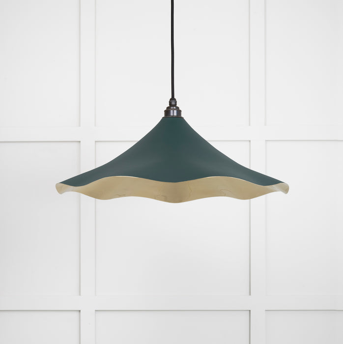Smooth Brass Flora Pendant in Dingle