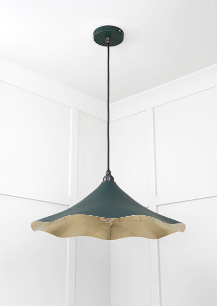 Smooth Brass Flora Pendant in Dingle