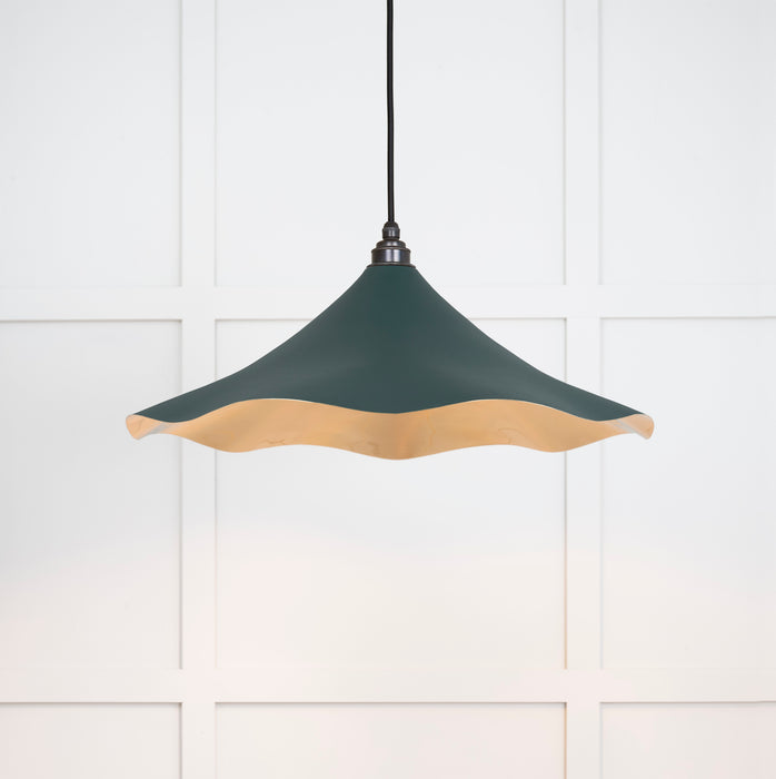 Smooth Brass Flora Pendant in Dingle
