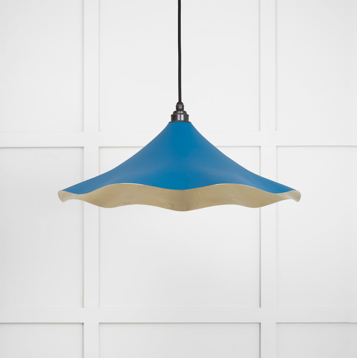Smooth Brass Flora Pendant in Upstream