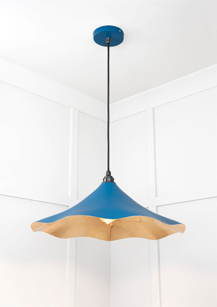 Smooth Brass Flora Pendant in Upstream