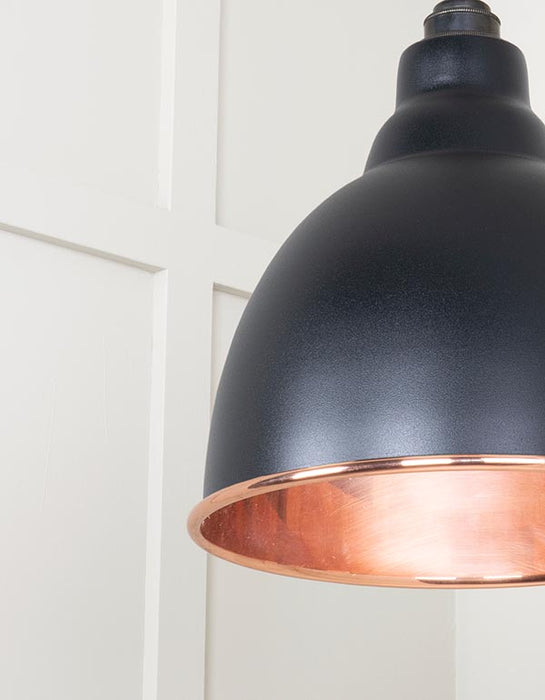 Smooth Copper Brindley Cluster Pendant in Elan Black