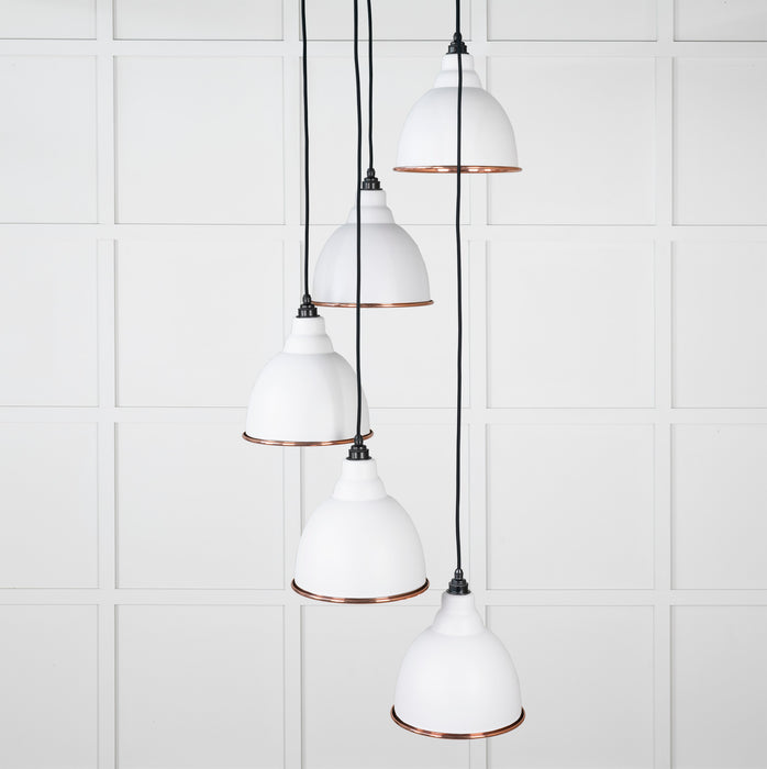 Smooth Copper Brindley Cluster Pendant in Flock
