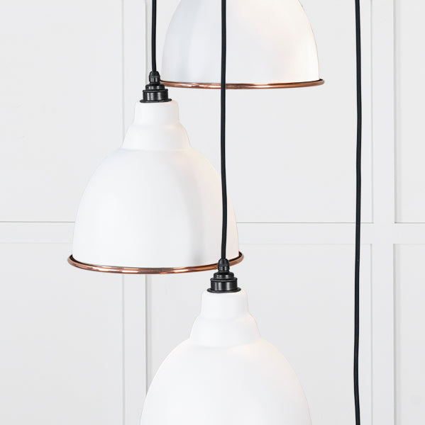 Smooth Copper Brindley Cluster Pendant in Flock