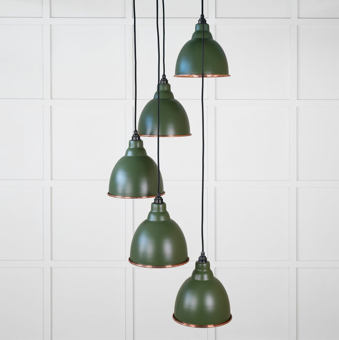 Smooth Copper Brindley Cluster Pendant in Heath