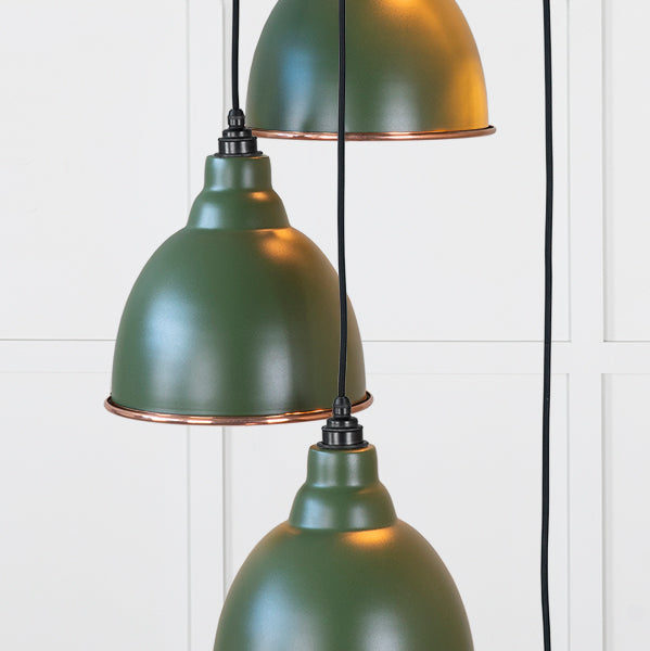 Smooth Copper Brindley Cluster Pendant in Heath