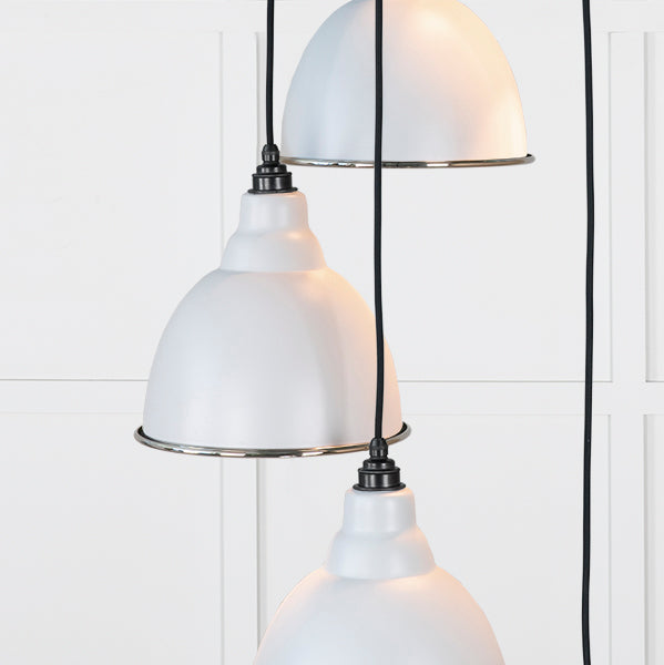 Smooth Nickel Brindley Cluster Pendant in Birch