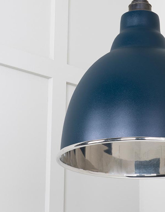 Smooth Nickel Brindley Cluster Pendant in Dusk