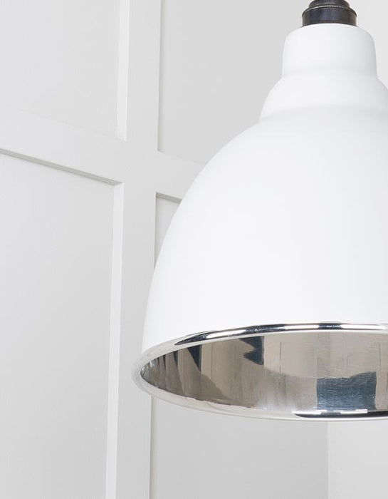 Smooth Nickel Brindley Cluster Pendant in Flock