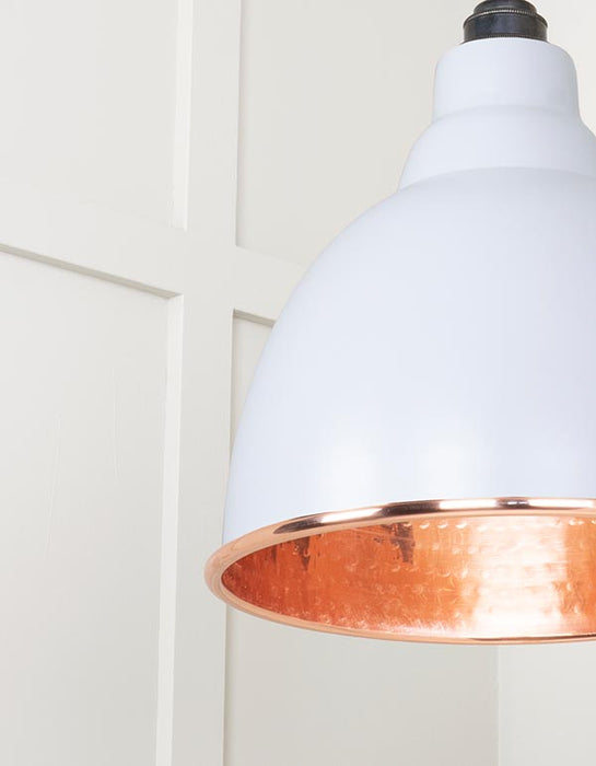 Hammered Copper Brindley Cluster Pendant in Birch