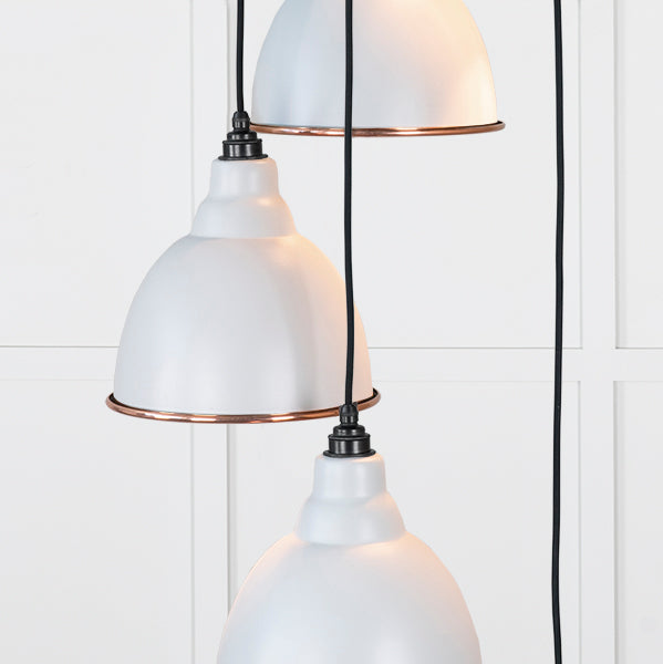 Hammered Copper Brindley Cluster Pendant in Birch