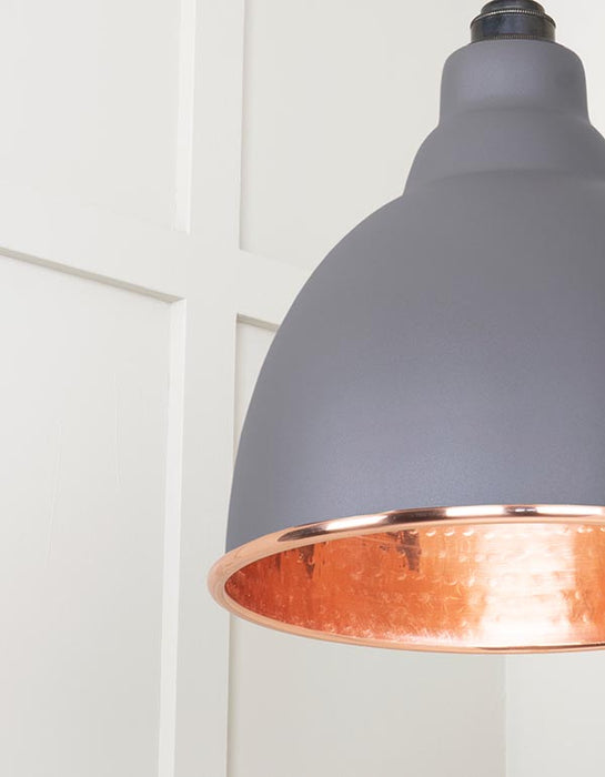 Hammered Copper Brindley Cluster Pendant in Bluff