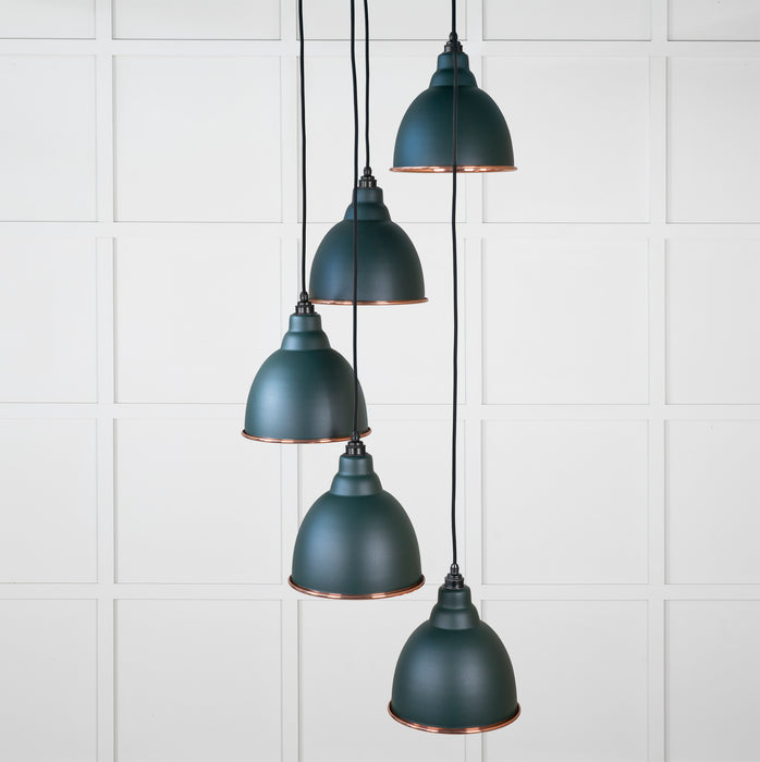 Hammered Copper Brindley Cluster Pendant in Dingle