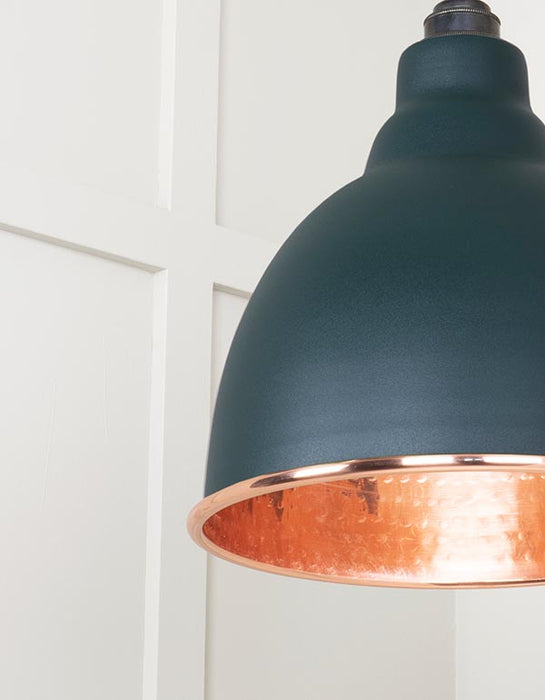 Hammered Copper Brindley Cluster Pendant in Dingle
