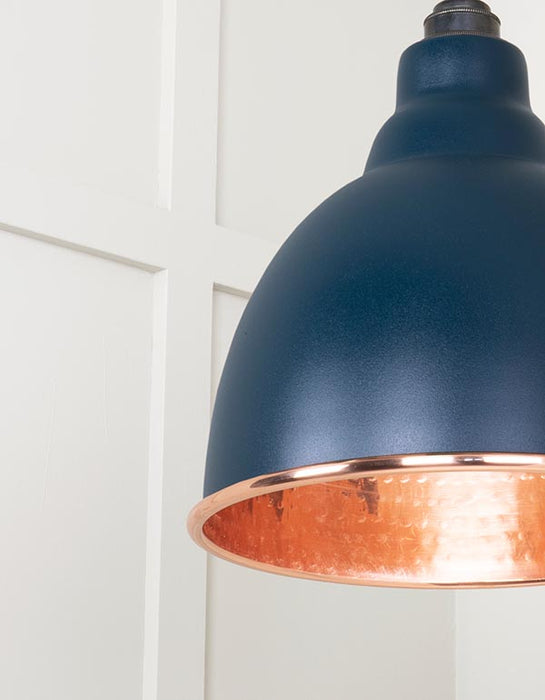 Hammered Copper Brindley Cluster Pendant in Dusk