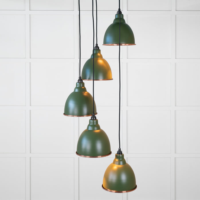 Hammered Copper Brindley Cluster Pendant in Heath