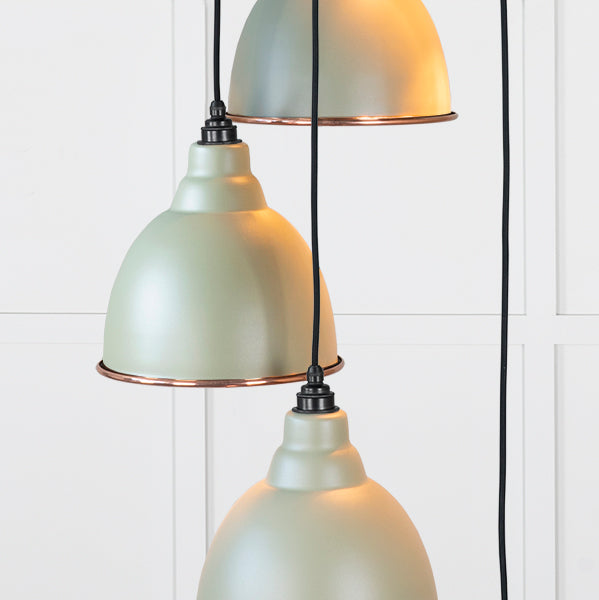 Hammered Copper Brindley Cluster Pendant in Tump
