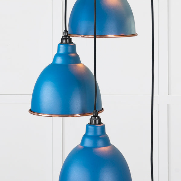 Hammered Copper Brindley Cluster Pendant in Upstream