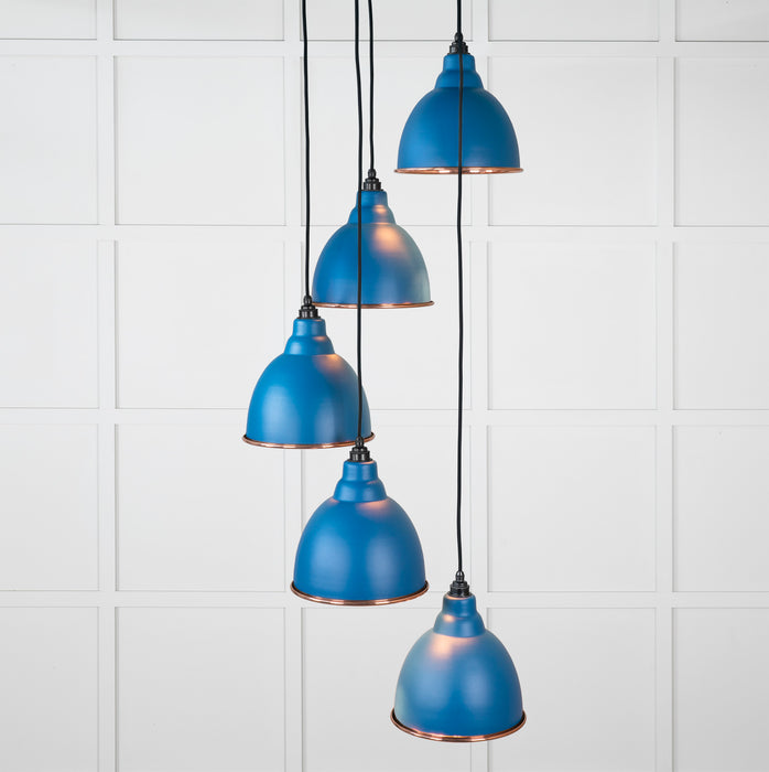 Hammered Copper Brindley Cluster Pendant in Upstream