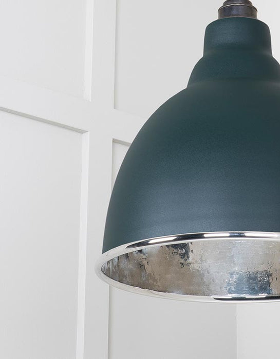 Hammered Nickel Brindley Cluster Pendant in Dingle