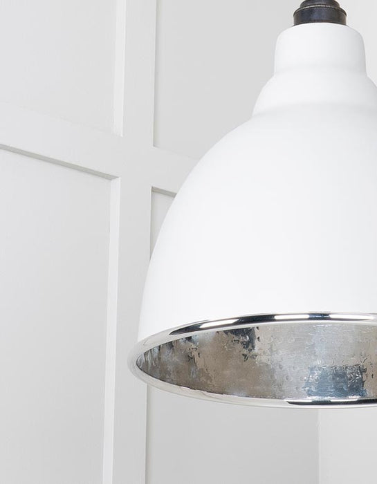 Hammered Nickel Brindley Cluster Pendant in Flock