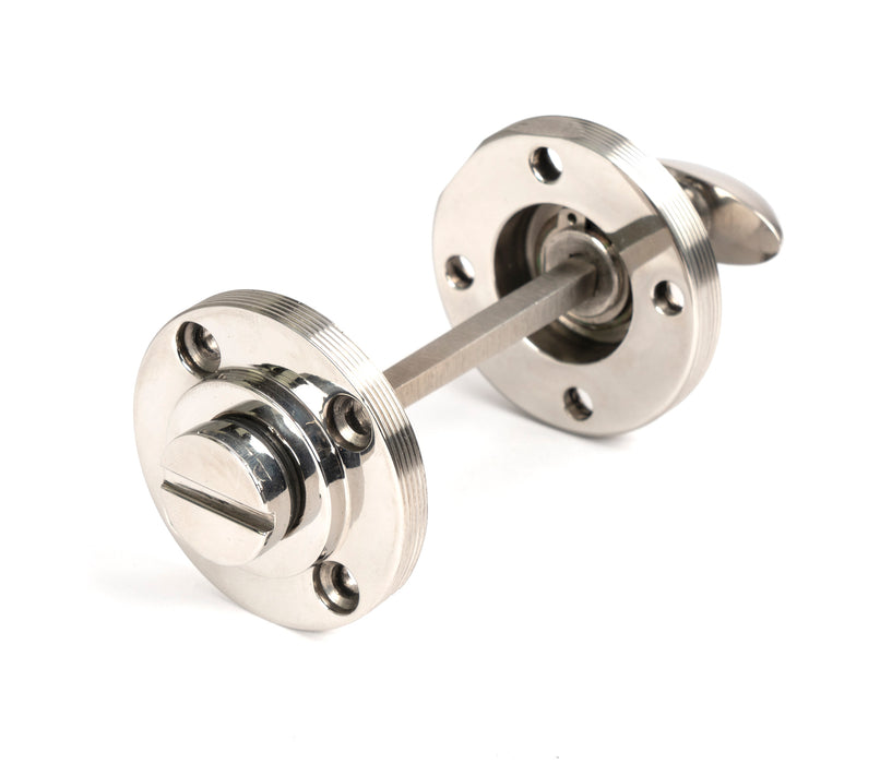 Polished Marine SS (316) Round Thumbturn Set (Beehive)