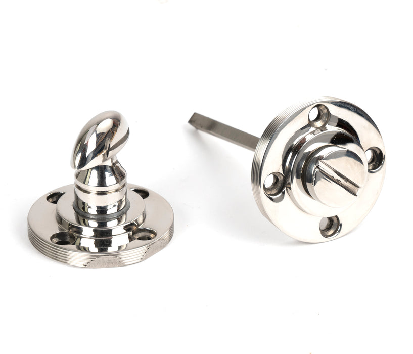 Polished Marine SS (316) Round Thumbturn Set (Beehive)