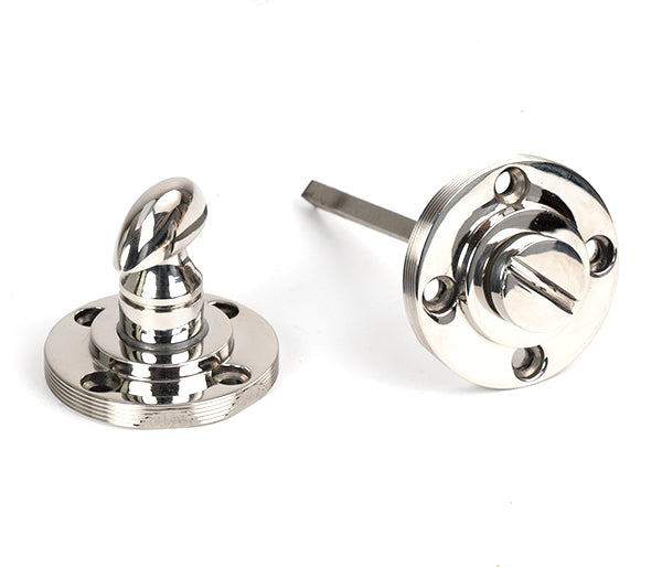 Polished Marine SS (316) Round Thumbturn Set (Beehive)