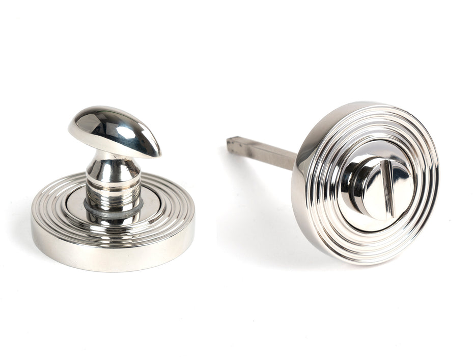 Polished Marine SS (316) Round Thumbturn Set (Beehive)