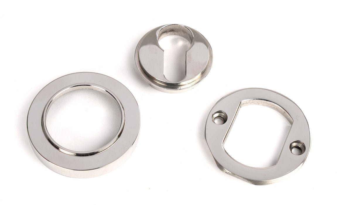 Polished Marine SS (316) Round Euro Escutcheon (Plain)