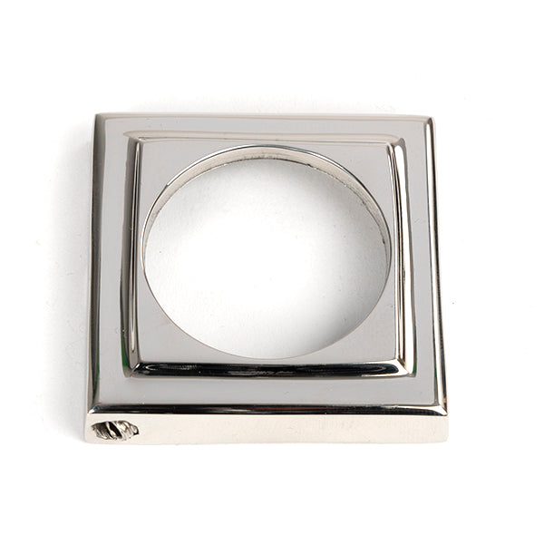 Polished Marine SS (316) Round Euro Escutcheon (Square)