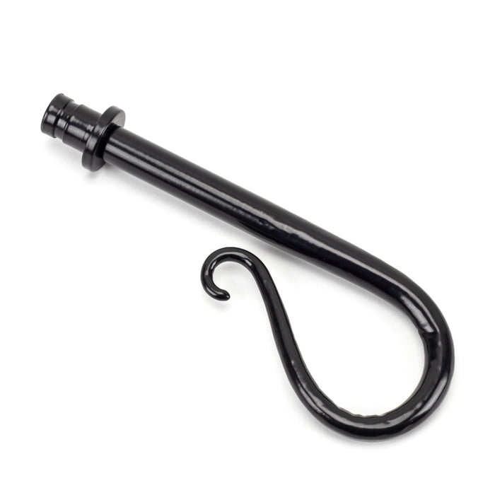 Black Shepherd's Crook Curtain Finial (pair)