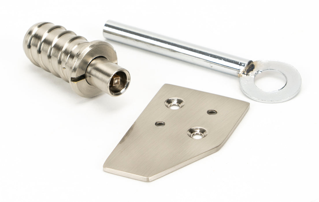 Polished Nickel Key-Flush Sash Stop