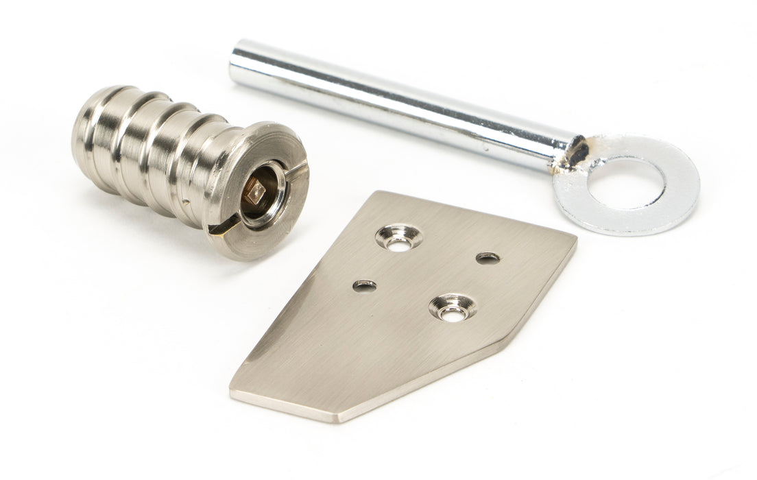 Polished Nickel Key-Flush Sash Stop