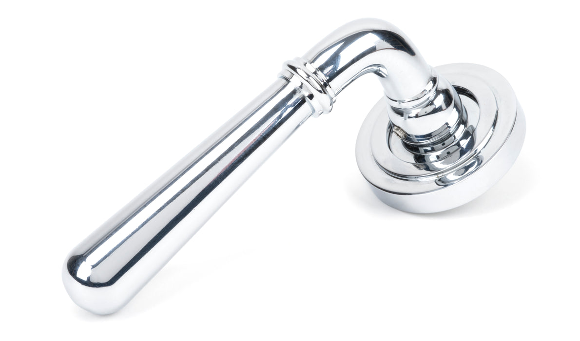 Polished Chrome Newbury Lever on Rose Set (Art Deco) - Unsprung