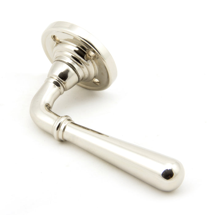 Polished Nickel Newbury Lever on Rose Set - Unsprung