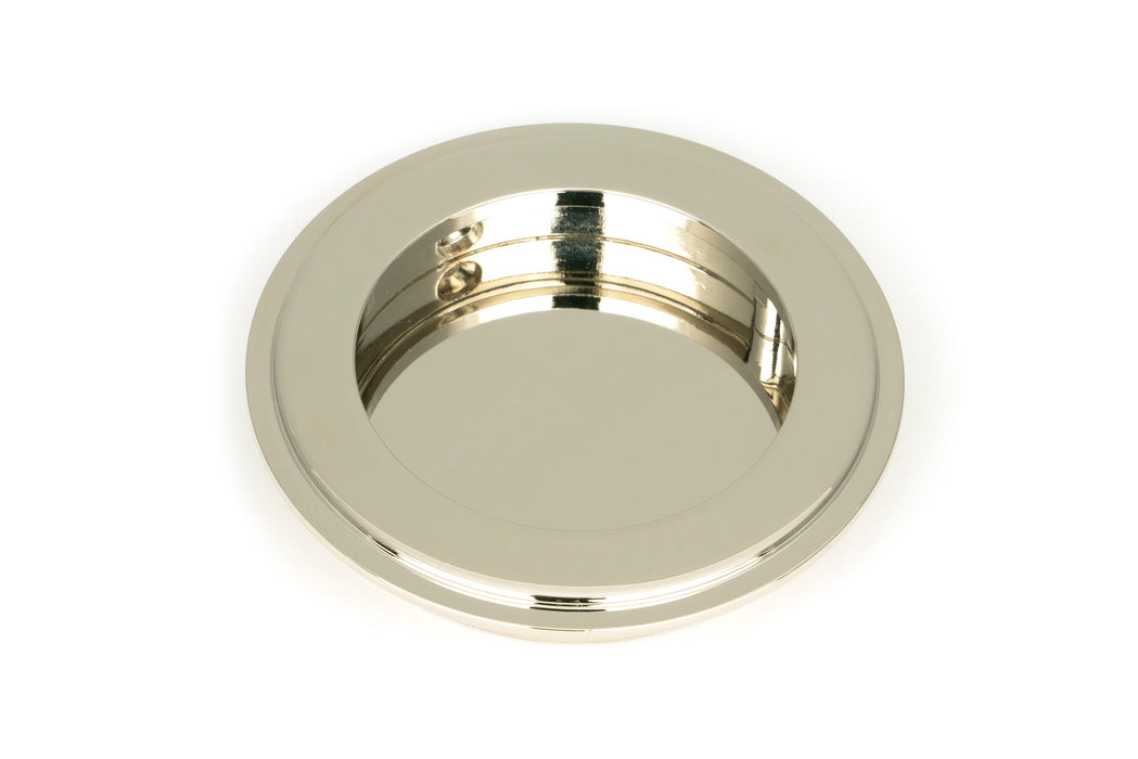 Polished Nickel 75mm Art Deco Round Pull