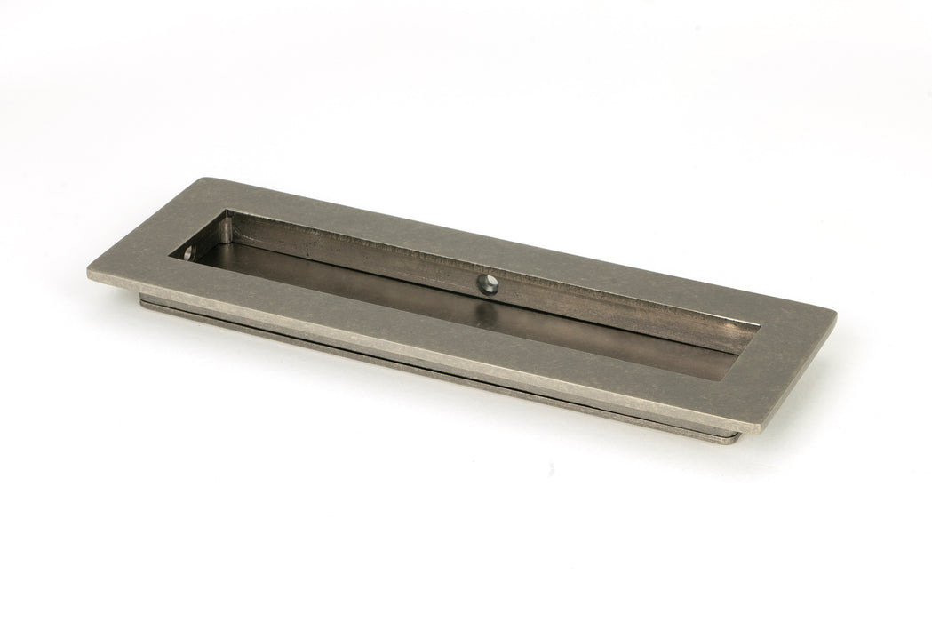 Pewter 175mm Plain Rectangular Pull