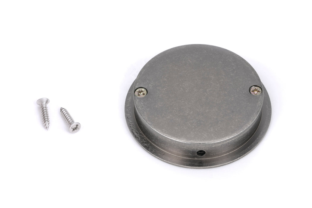 Pewter 60mm Art Deco Round Pull