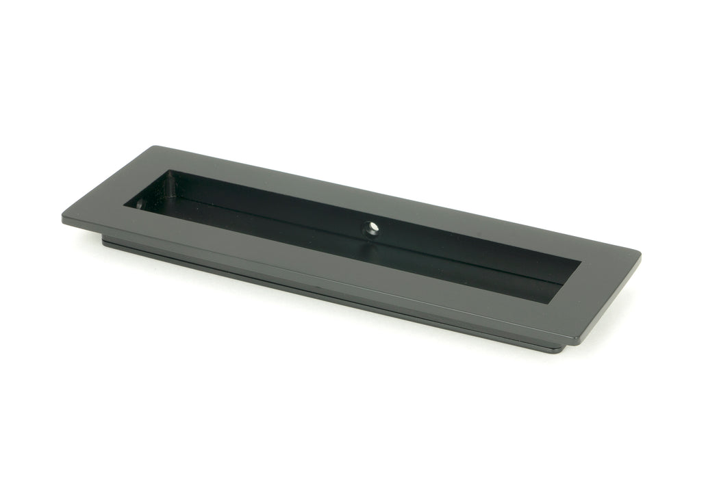 Matt Black 175mm Plain Rectangular Pull