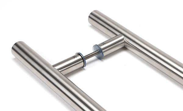 Satin Marine SS (316) 1.2m T Bar Handle B2B Fix 32mm Ø