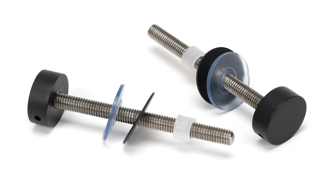 Matt Black SS (316) 0.6m T Bar Handle Bolt Fix 32mm ¯