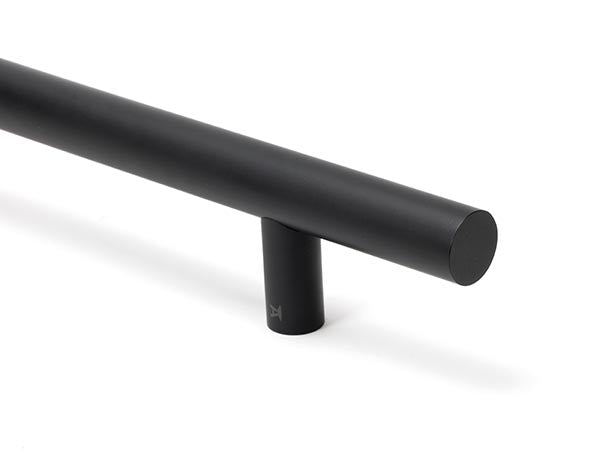 Matt Black SS (316) 0.6m T Bar Handle B2B Fix 32mm Ø