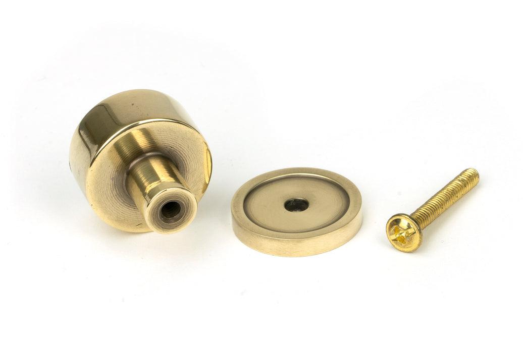 Aged Brass Kelso Cabinet Knob - 25mm (Plain)