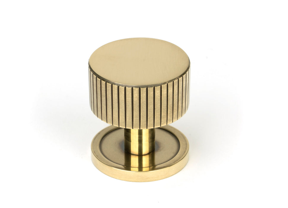 Aged Brass Judd Cabinet Knob - 32mm (Plain)