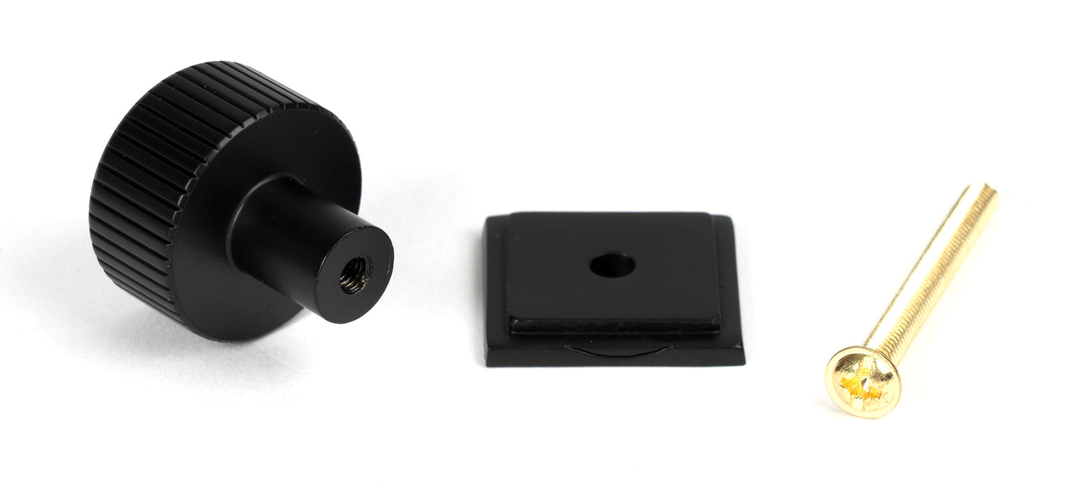 Matt Black Judd Cabinet Knob - 25mm (Square)