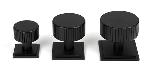 Matt Black Judd Cabinet Knob - 25mm (Square)