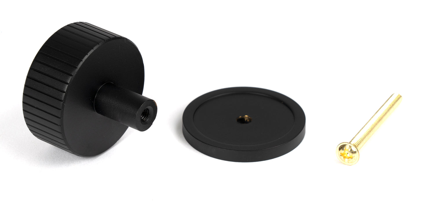 Matt Black Judd Cabinet Knob - 38mm (Plain)