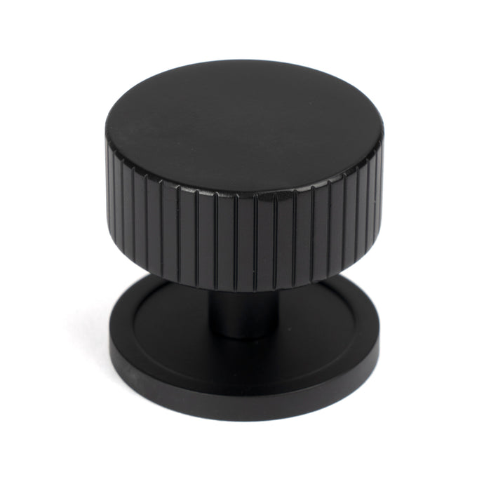 Matt Black Judd Cabinet Knob - 38mm (Plain)